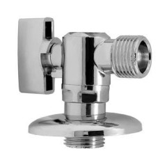 Кран угловой с отражателем RR (Remer Rubinetterie) Наружный-Наружный
