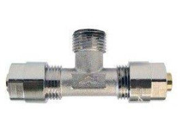 Тройник с наружной резьбой Prandelli Ф16-1/2"